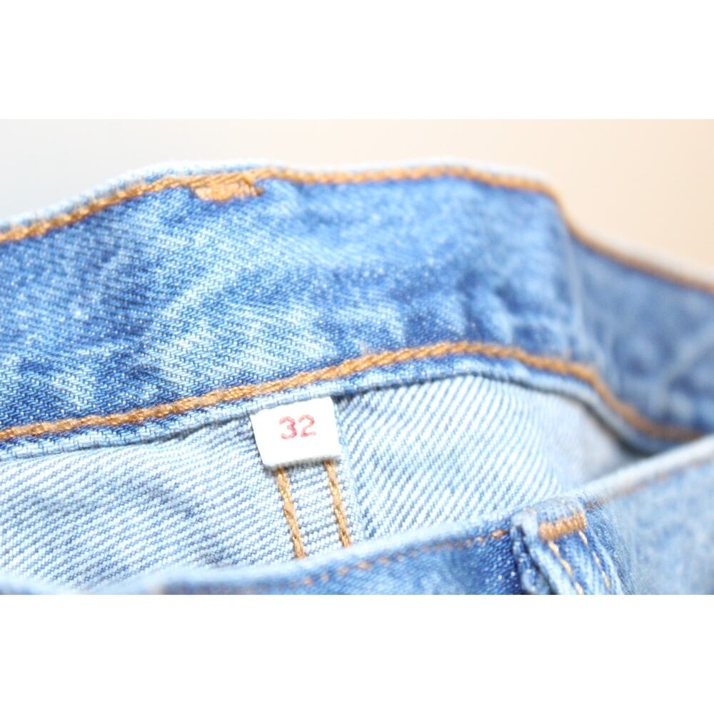 Levi's Deconstructed Button Fly Denim Cut Off Jean Skirt Blue Women's 32 H11823 - Picture 12 of 16